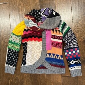 Desigual Colorful Patchwork Sweater